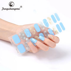 Manufacturer Uv/led Semi Cured Nail Stickers Gel Strips