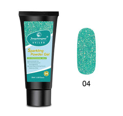 Fengshangmei Customize Nail Extension Gel Sparking Powder Gel