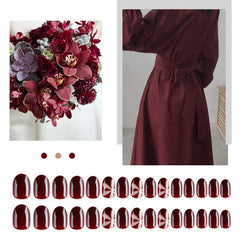 Fashion New Short Fingernails Tip Artificial False Nail for Decorated Exquisite Fake Nails