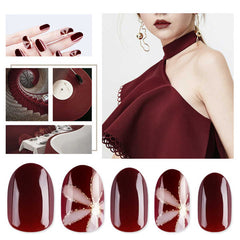 Fashion New Short Fingernails Tip Artificial False Nail for Decorated Exquisite Fake Nails