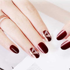 Fashion New Short Fingernails Tip Artificial False Nail for Decorated Exquisite Fake Nails