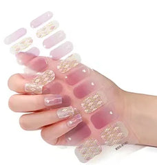 Semi-cured Gel Sticker With UV Lamp Long Lasting Easy to Remove Can DIY at Home