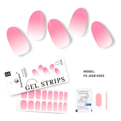 Semi Cured Gel Nail Sticker Factory Supplier Custom Full Nail Polish Strips Gel Nail Polish Stick Wraps