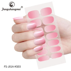 Wholesale Custom Design Semi Cured Gel Nail Sticker With UV Lamp Long Lasting