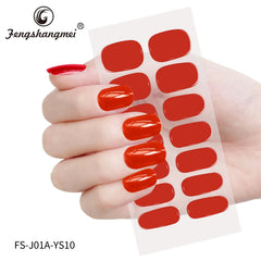 Semi Cured Gel Nail Custom Nails Personalize Design Sticker Gel Nail Sticker