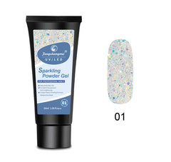 Fengshangmei Customize Nail Extension Gel Sparking Powder Gel