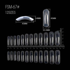 FSM Brand Salon False Nail Tips for Poedergel