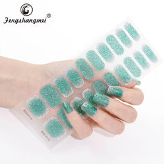 Manufacturer Uv/led Semi Cured Nail Stickers Gel Strips